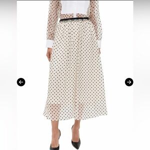 NWT Tanya Taylor Ainsley Skirt in Cream/Black Multi Sz S